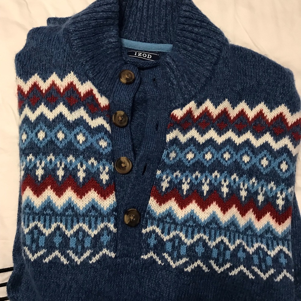 Izod Men’s Sweater, Size Lg, Perfect Christmas Sweater, Like New